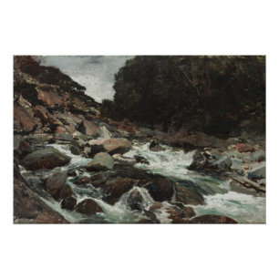 Póster Cartaz de Córrego da Montanha, Otira Gorge (1893)