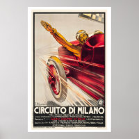 Cartaz de Corrida de Carros Antigos do Circuito de