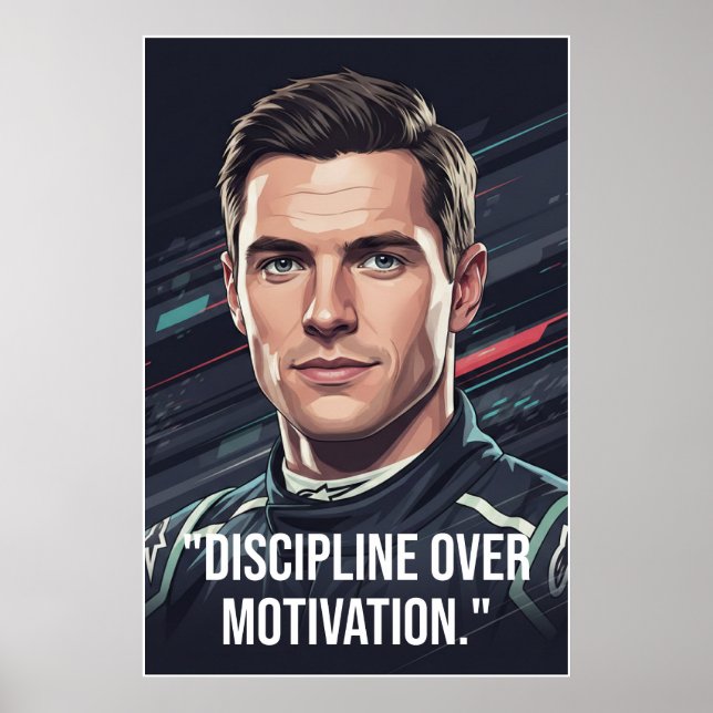 Poster Cartaz de Corrida de Nico Hülkenberg Racing Vector (Frente)