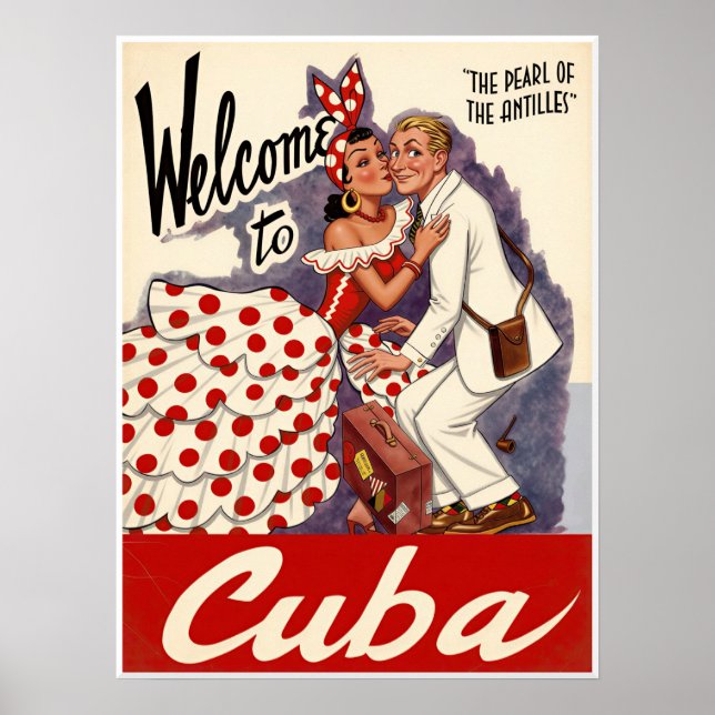 Poster Cartaz de Cuba (Frente)
