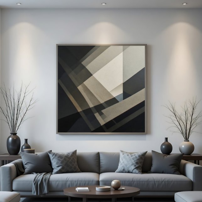 Poster Cartaz de Decoração Moderna Abstrata e Elegante (Criador carregado)
