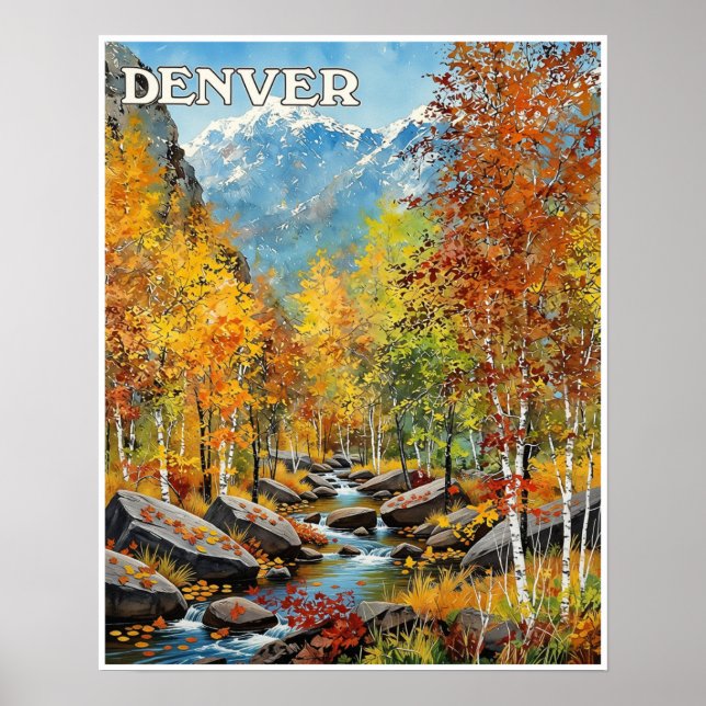 Poster cartaz de Denver Colorado (Frente)