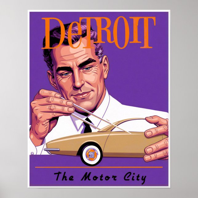 Poster Cartaz de Detroit (Frente)