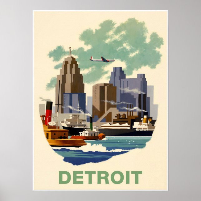 Poster Cartaz de Detroit (Frente)