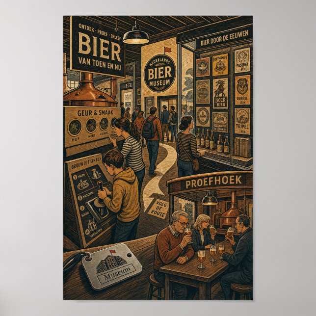 Poster Cartaz de Devaneio de Degustação do Museu da Cerve (Frente)