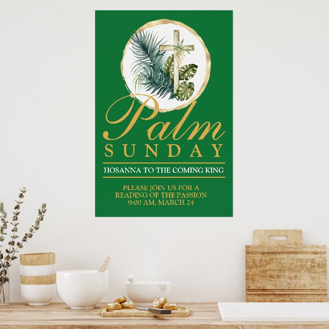 Poster Cartaz de Domingo de Ramos (Cozinha)