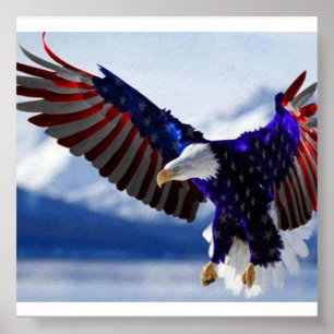 PÓSTER CARTAZ DE EAGLE DO AMERICANO
