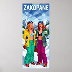 Poster Cartaz de Escape de Après-Ski de Inverno de Zakopa