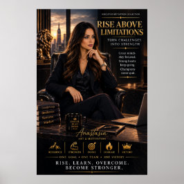 Poster Cartaz de Escritório Executivo - Supere Limitações