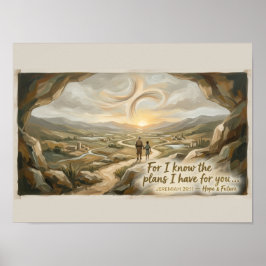 Poster Cartaz de Escritura de Jeremias 29:11 | Parede Cri