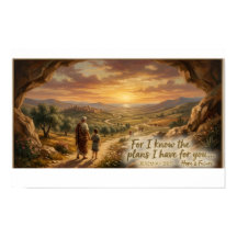 Cartaz de Escritura de Jeremias 29:11 Versículo da