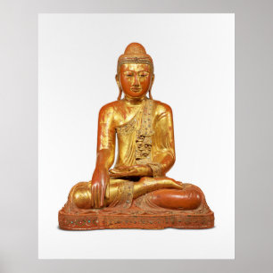 Poster Cartaz de Escultura de Buda