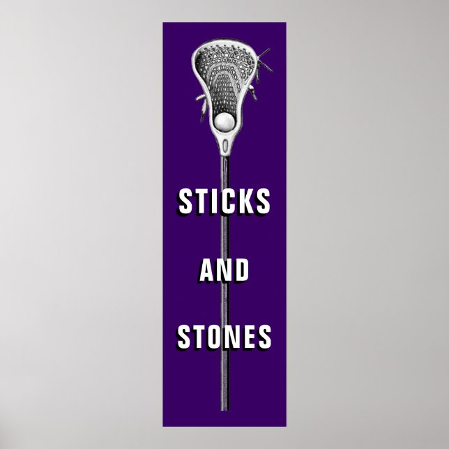 Poster Cartaz de Esportes de Lacrosse (Frente)