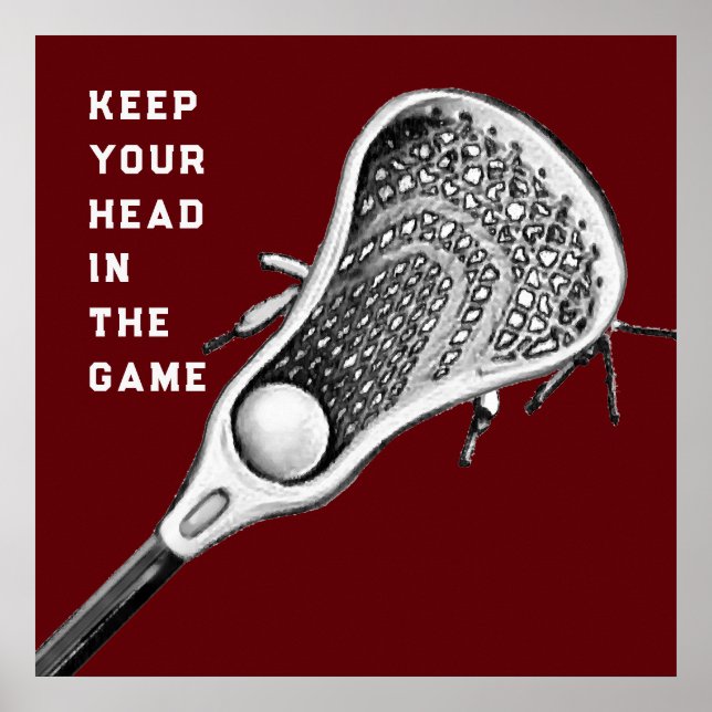 Poster Cartaz de Esportes de Lacrosse (Frente)