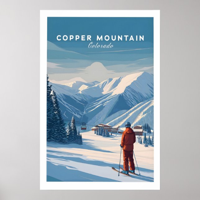 Poster Cartaz de Esqui Copper Mountain 1 (Frente)