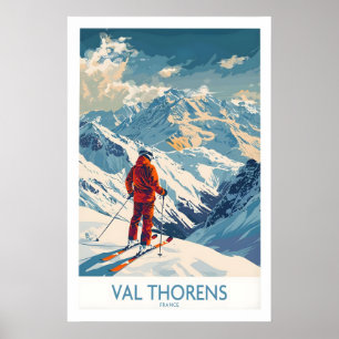 Poster Cartaz de Esqui de Val Thorens 1
