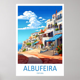 Poster Cartaz de Esqui do Parque de Viagens de Albufeira