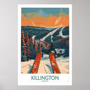 Poster Cartaz de Esqui Killington - Vermont 1