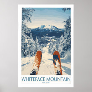 Poster Cartaz de Esqui Whiteface 1
