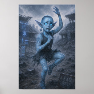 Poster Cartaz de Estádio Arruinado / Bailarina / Ansiedad