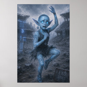 Poster Cartaz de Estádio Arruinado / Bailarina / Ansiedad