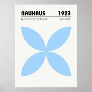 Poster Cartaz de Exposição Bauhaus 1923