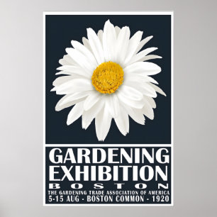 Poster Cartaz de Exposição de Jardinagem Parede Floral do