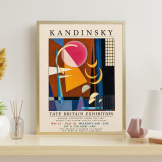 Poster Cartaz de Exposição Kandinsky | Geométrico Abstrat