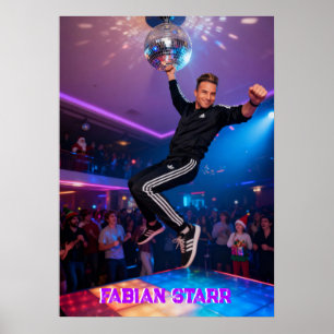 POSTER CARTAZ DE FABIAN STARR - BOLA DE DISCO
