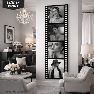 Poster Cartaz de Faixa de Filme Personalizado com Foto, F