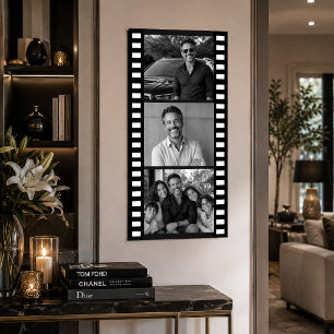 Póster Cartaz de Faixa de Filme Personalizado com Foto, F