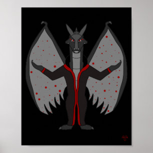 Poster Cartaz de Fantasia Bloodmoon Dragonborn
