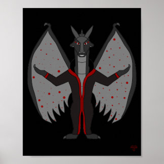 Poster Cartaz de Fantasia Bloodmoon Dragonborn