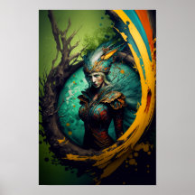 Cartaz de Fantasia de Elven Ranger | Arte D&D 7