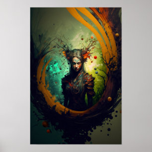 Poster Cartaz de Fantasia de Elven Ranger   Arte de D&D 6