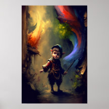 Cartaz de Fantasia de Ladrão Hobbit | Arte de RPG
