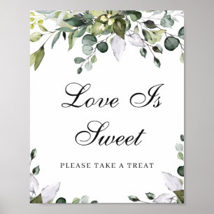 Poster Cartaz de Favor Eucalipto Amor é Doce