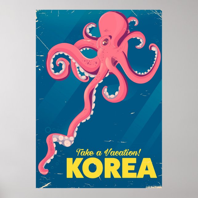 Póster Cartaz de férias na Coreia (Frente)