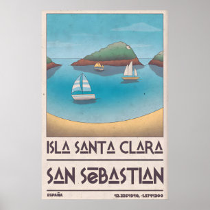 Poster Cartaz de Férias na Ilha Cena da Baía Tranquila, A