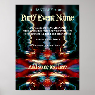 Póster Cartaz de Festa #008 Cartaz