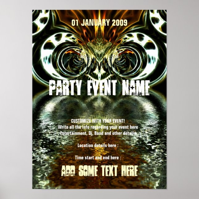 Póster Cartaz de Festa #009 Cartaz (Frente)