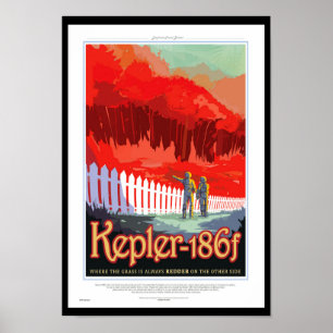 Póster Cartaz de Ficção Científica de Viagens Futuras da 