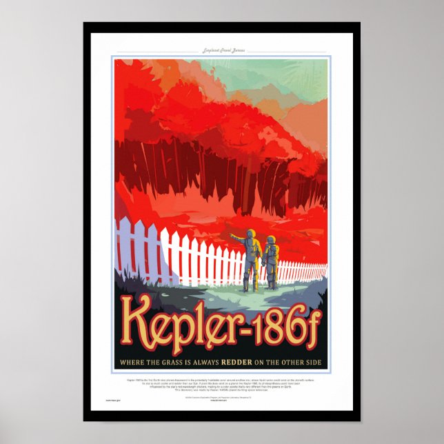 Póster Cartaz de Ficção Científica de Viagens Futuras da  (Frente)