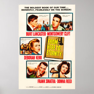 Poster Cartaz de filme de From Here to Eternity 1953 IMPR