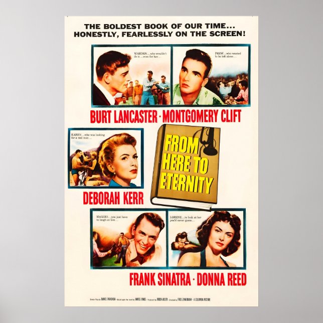 Poster Cartaz de filme de From Here to Eternity 1953 IMPR (Frente)