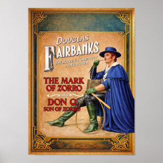 POSTER CARTAZ DE FILME DO ZORRO
