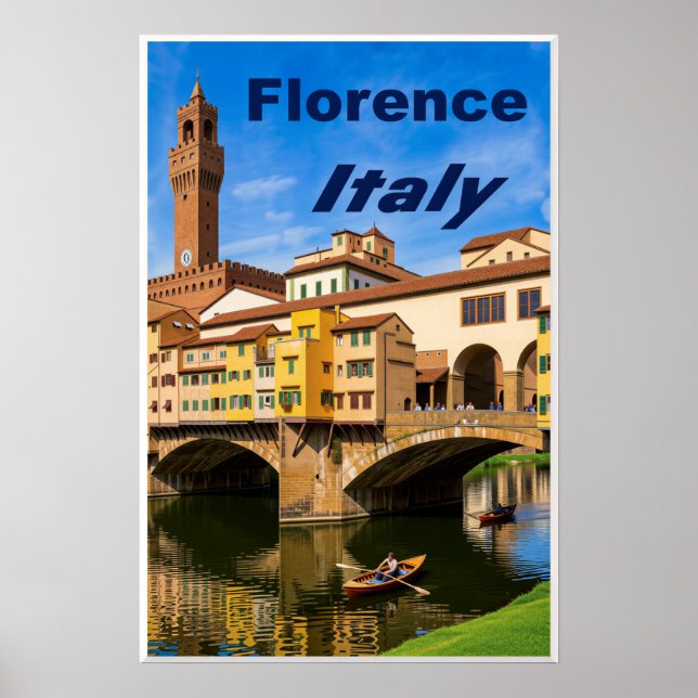 Poster Cartaz de Florença, Itália (Frente)