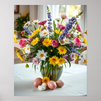 Poster Cartaz de Flores de Primavera