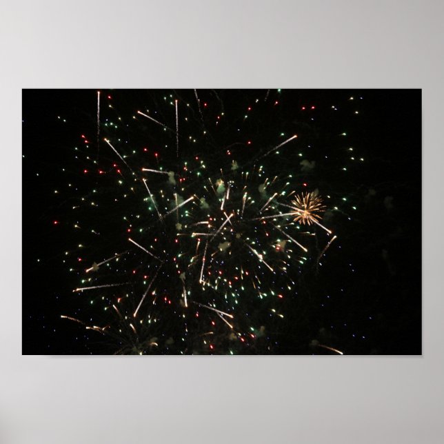 Poster Cartaz de Fogos de Artifício (Frente)
