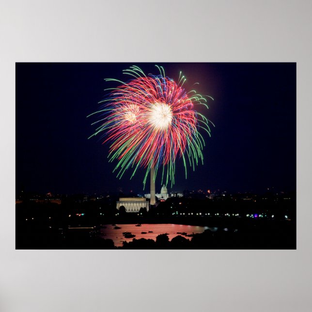 Póster Cartaz de Fogos de Artifício em DC (Frente)